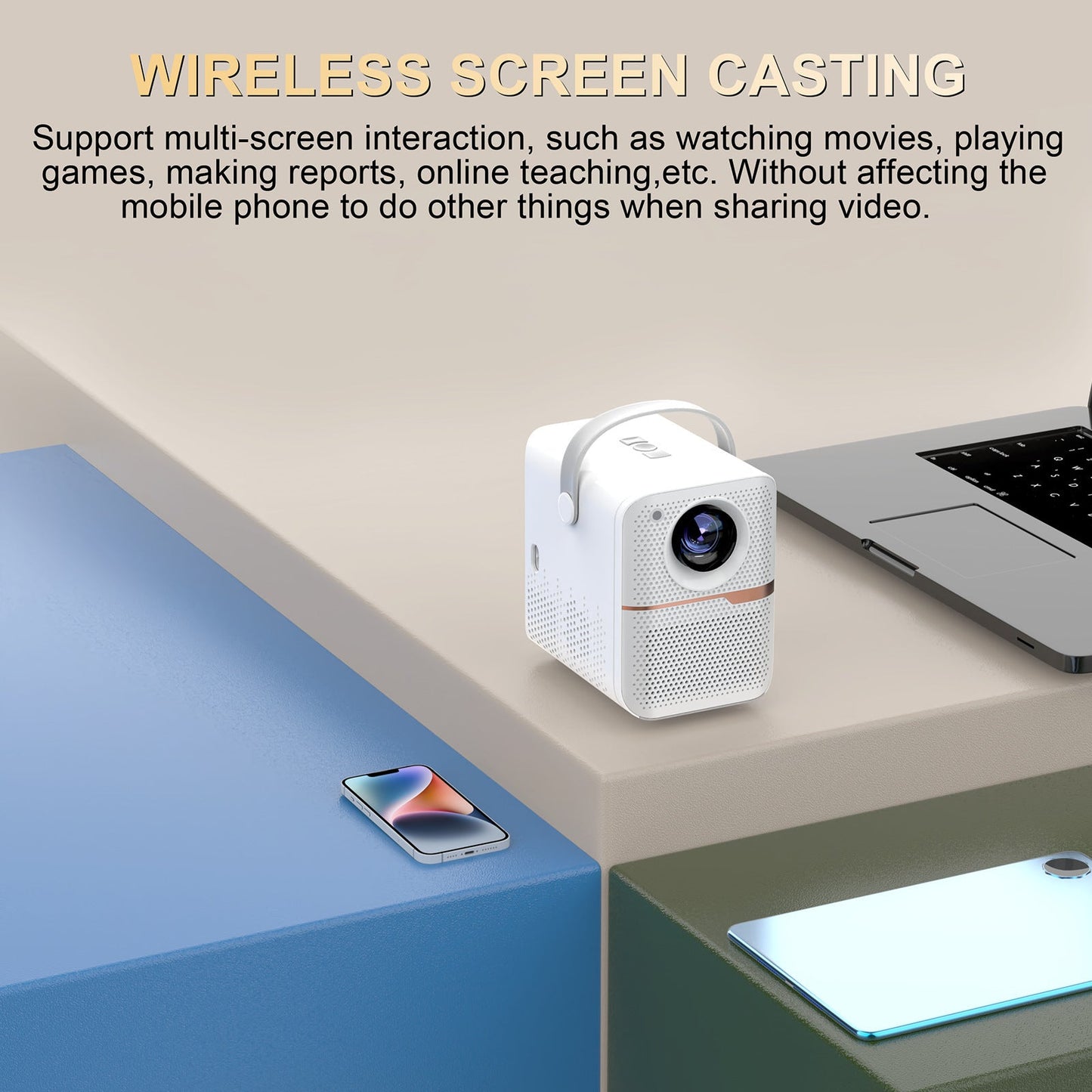 Super Clear Household Mini Portable LCD Projector