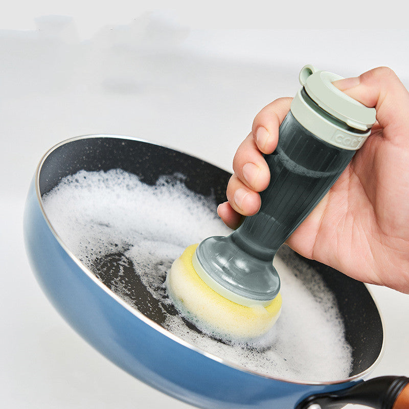 Scrub Brush With Soap Dispenser