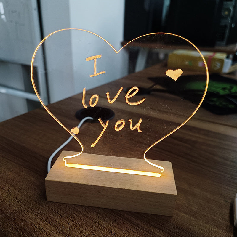 Customizable LED Message Board Night Light