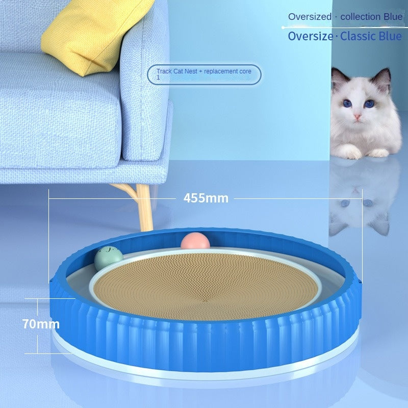 Durable Removable Cardboard Cat Scratch Pad | Protect Furniture