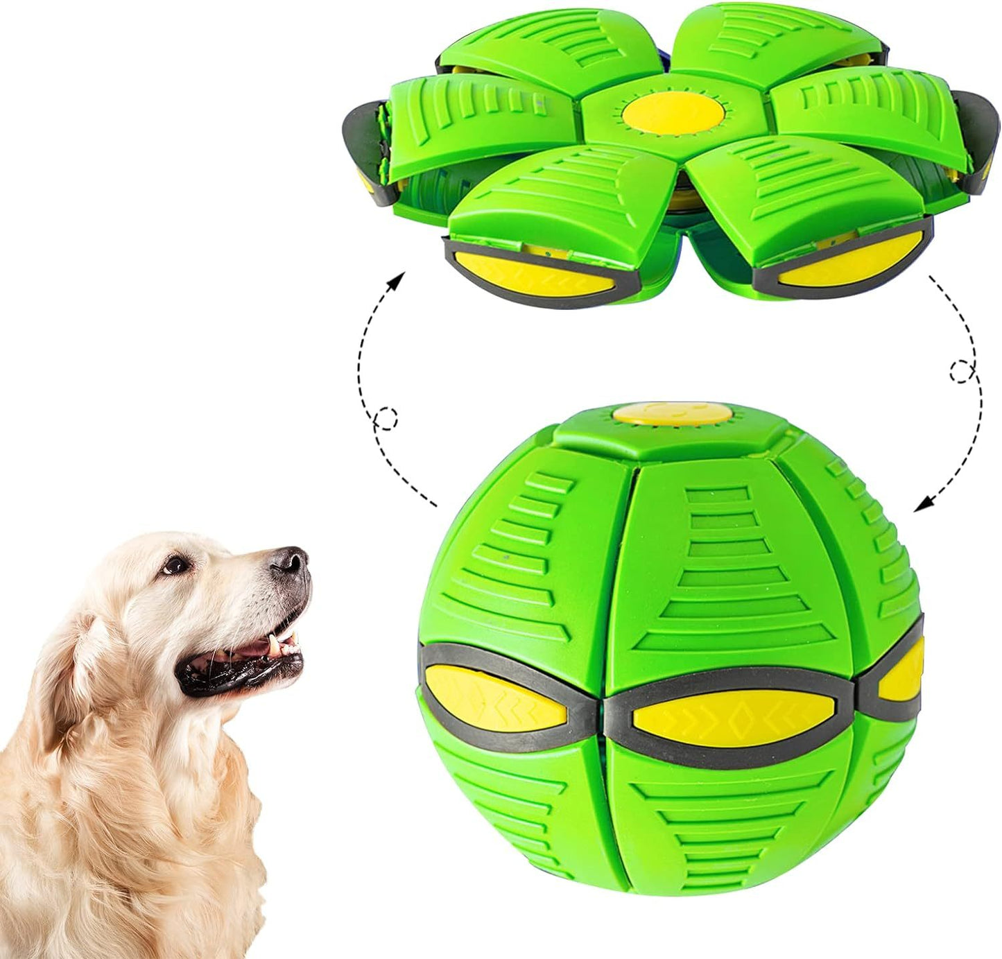 Magic Ball Toy - Durable & Interactive Pet Flying Saucer Ball