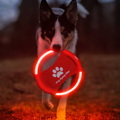 LED Glowing Dog Flying Discs