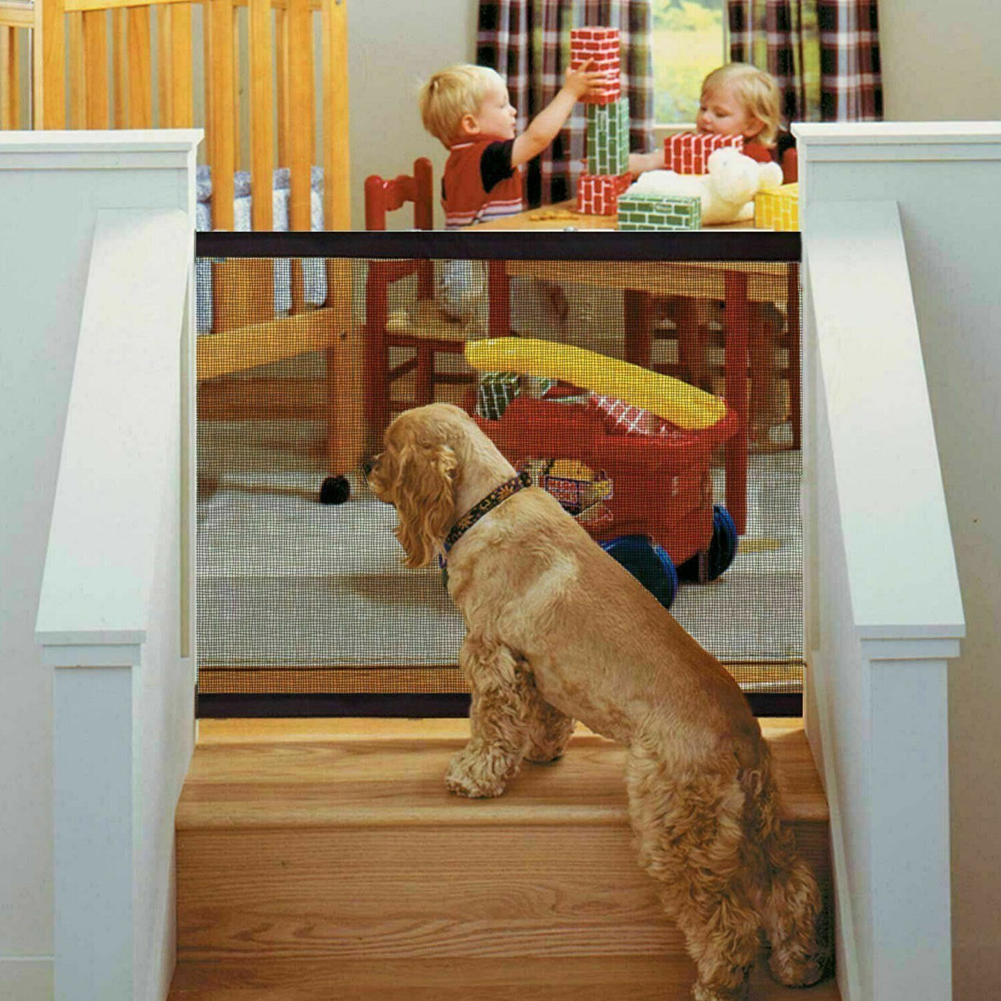 Secure mesh pet gate