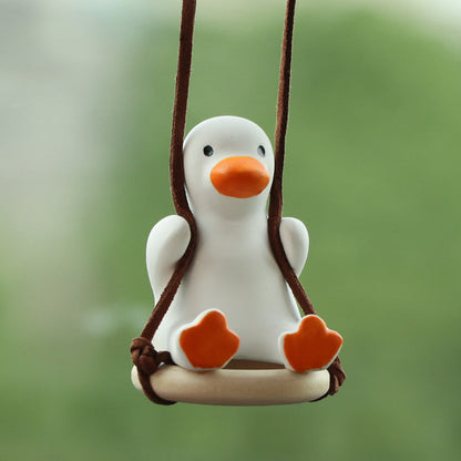 Cute Duck Design Hanging Ornament for Car or Room Decoration