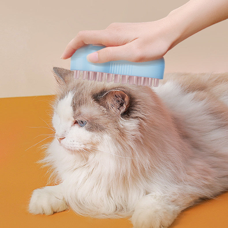 Dual Use Grooming Brush for Dogs and Cats with UV Light