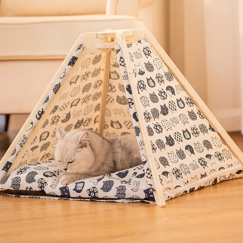 Durable and Machine Washable Pet Tent for Cats