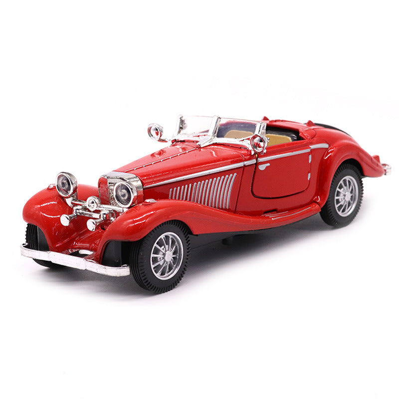 Hot Classic Car Model 1:28 Vintage Pull-Back Alloy Diecast Sports Car Model Toy