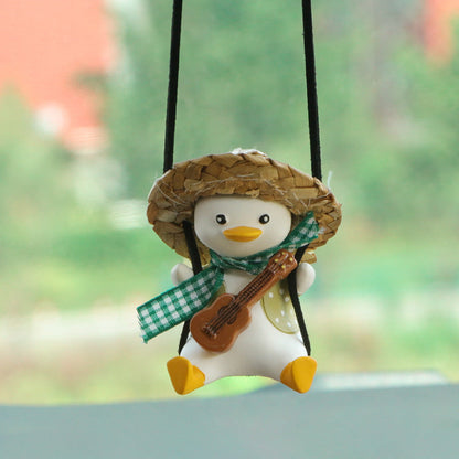 Cute Duck Design Hanging Ornament for Car or Room Decoration