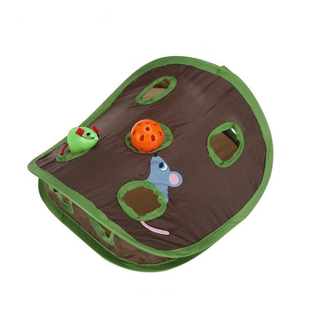 Interactive Cat Toy with Ball and Mouse Inside