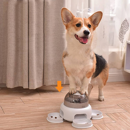 Dog Press Leakage Food Feeder Automatic Pet Feeder Dispenser