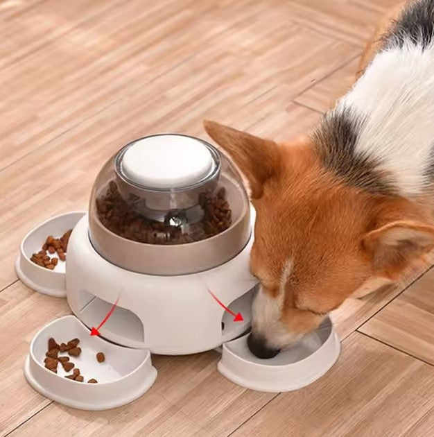 Dog Press Leakage Food Feeder Automatic Pet Feeder Dispenser