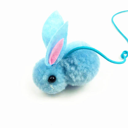 Funny Cat Stick Hanging Toy with Rabbit Design