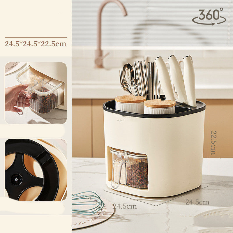 360 degree utensil organizer