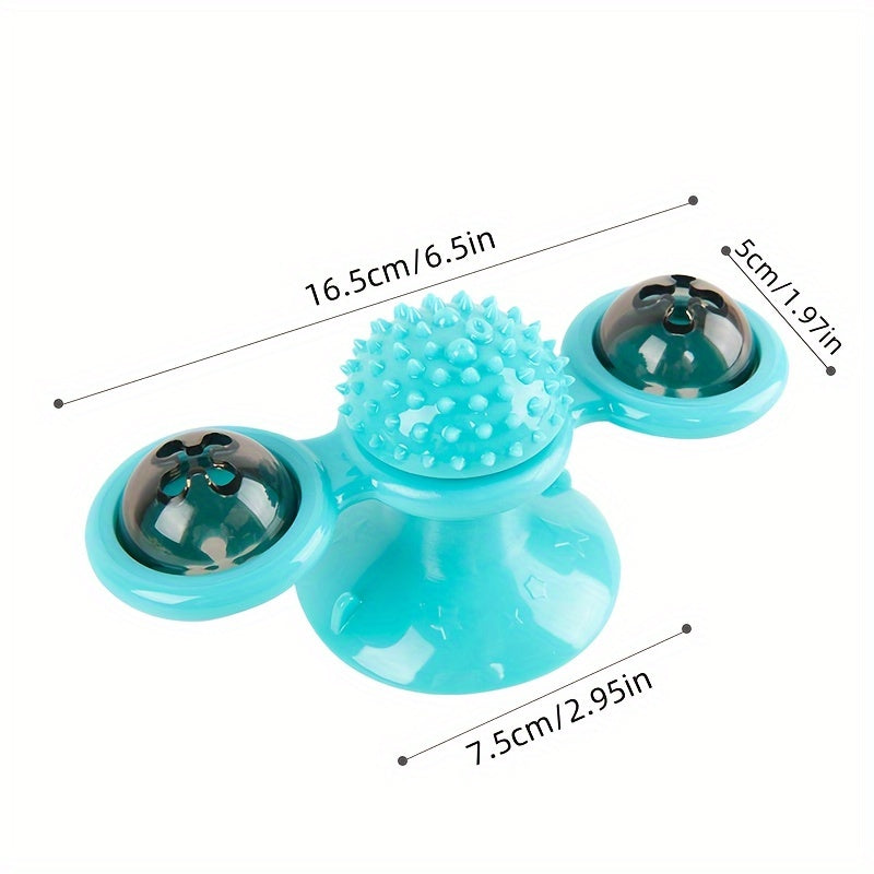 Interactive Cat Toy with Suction Cup and Catnip