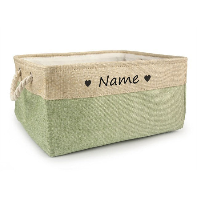 Customized Pet Toy Basket - Personalized Storage for Dogs & Cats