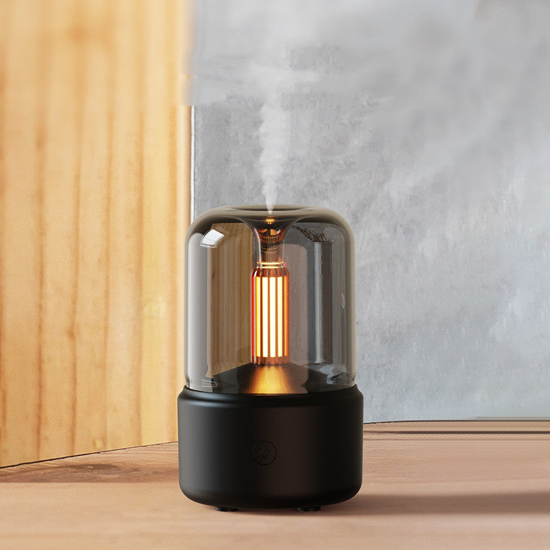 Candle Light Aroma Diffuser - USB Aromatherapy Essential Oil Humidifier