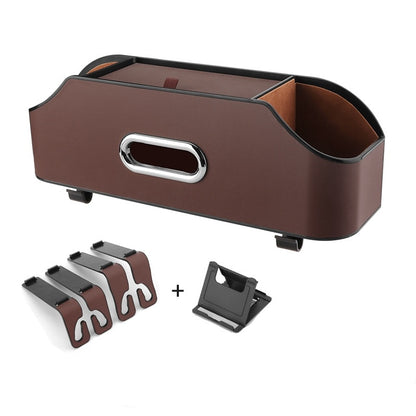 Tissue Box & Cup Holder Buggy Bag Brown