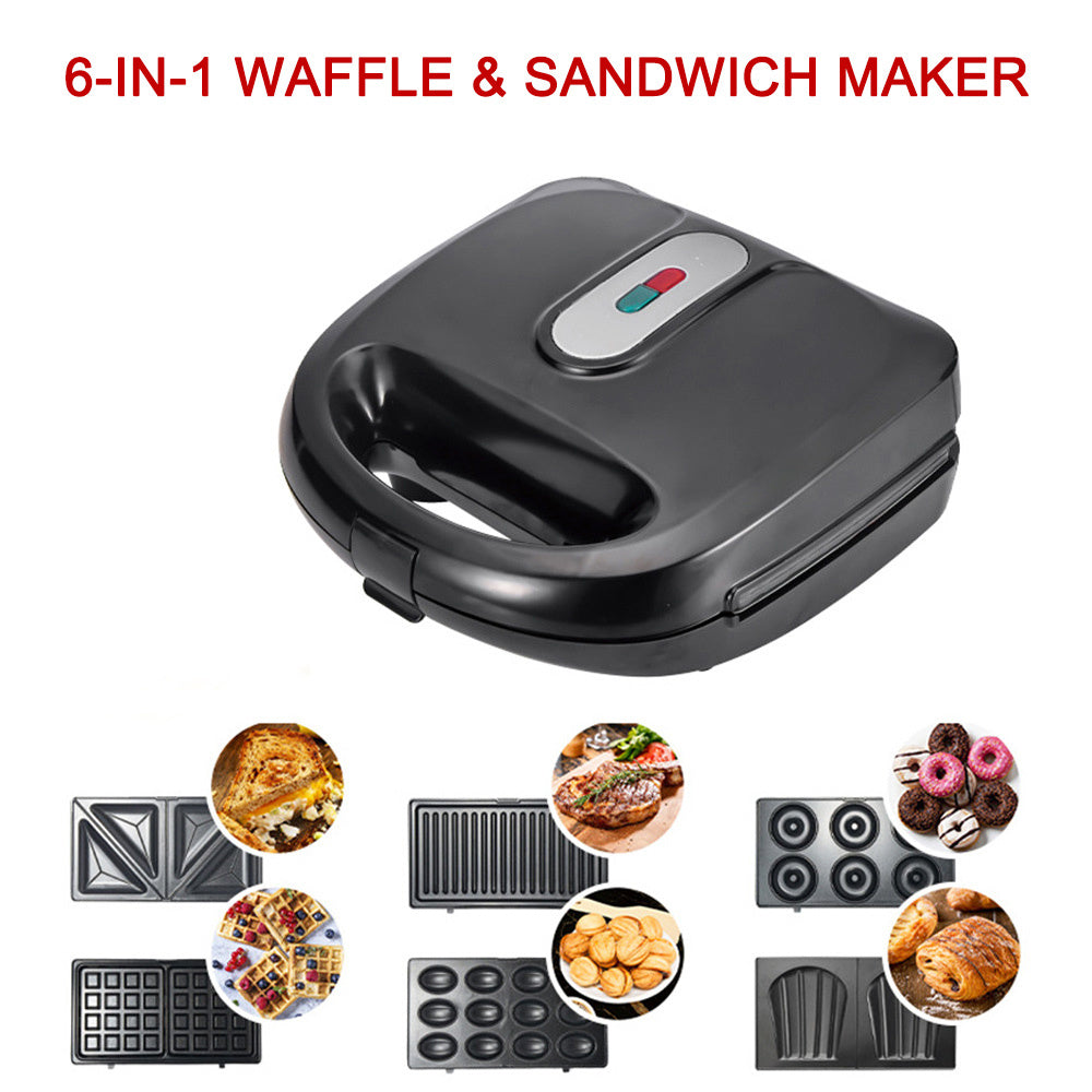 6-in-1 Waffle & Sandwich Maker