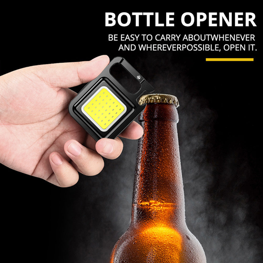 Multifunctional Rechargeable Keychain Flashlight with 3 Lighting Modes