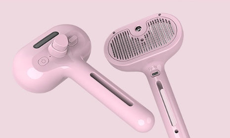 Pink Pet grooming comb