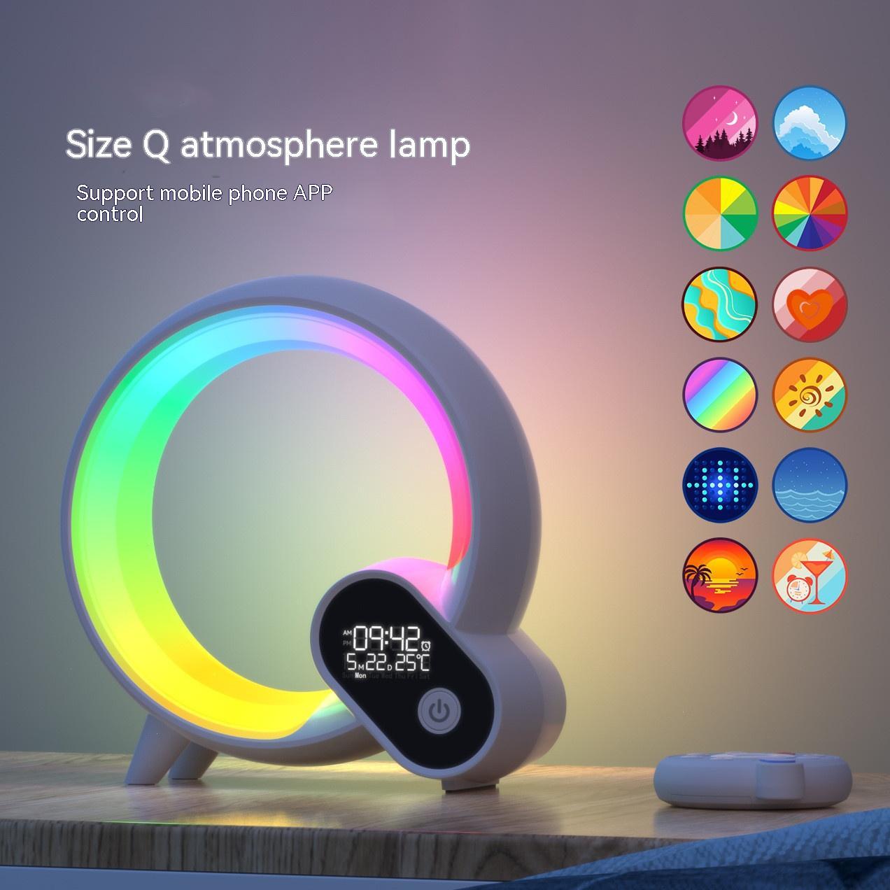 Q Light - Sunrise Clock, Bluetooth Speaker & Mood Lamp