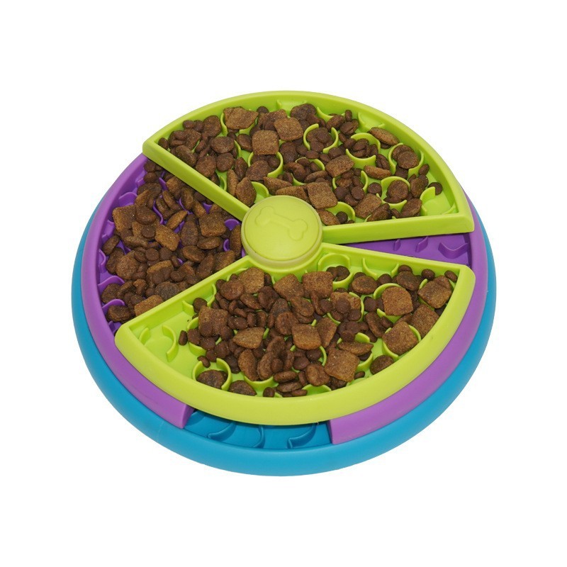 3-Layer Rotating Puzzle Pet Slow Feeder for Mental Stimulation