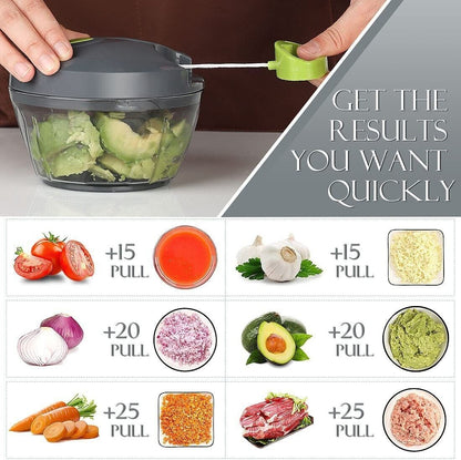 Manual Food Chopper Vegetable Cutter