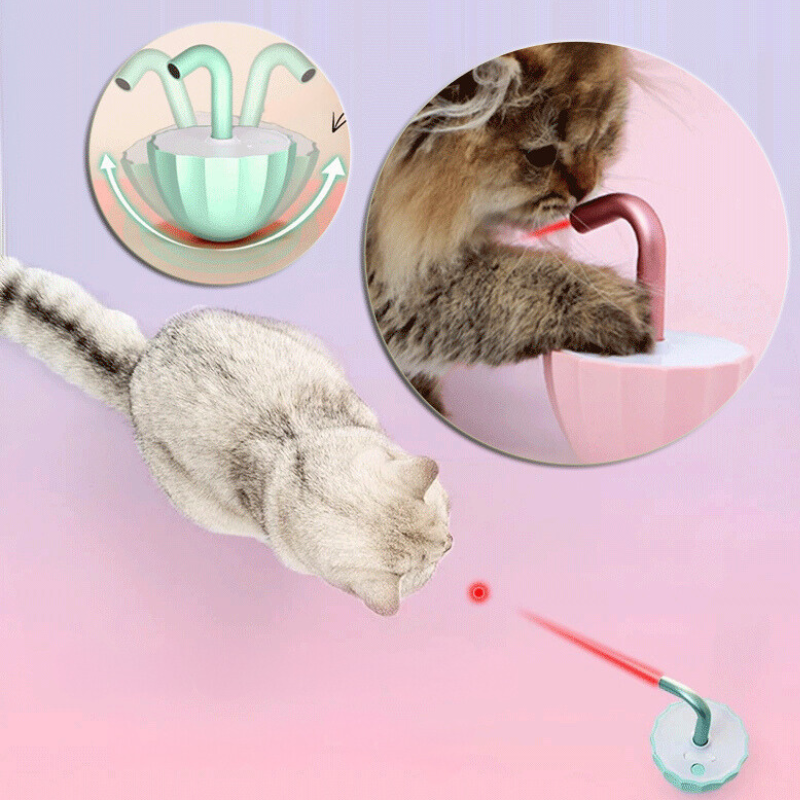 Interactive Cat Umbrella Laser Toy