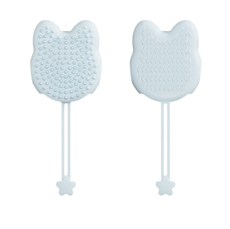 Plastic Cat Cleaning Comb with Cat Head and Butterfly Design