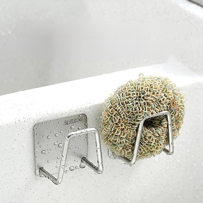 Sponge Dry Rack Stainless Steel Sink Sponge Drain Drying Rack
